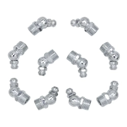 Пресс-масленка 8мм угловая (45град.), комплект 10 шт. Forsage F-GN-01-45-8MM