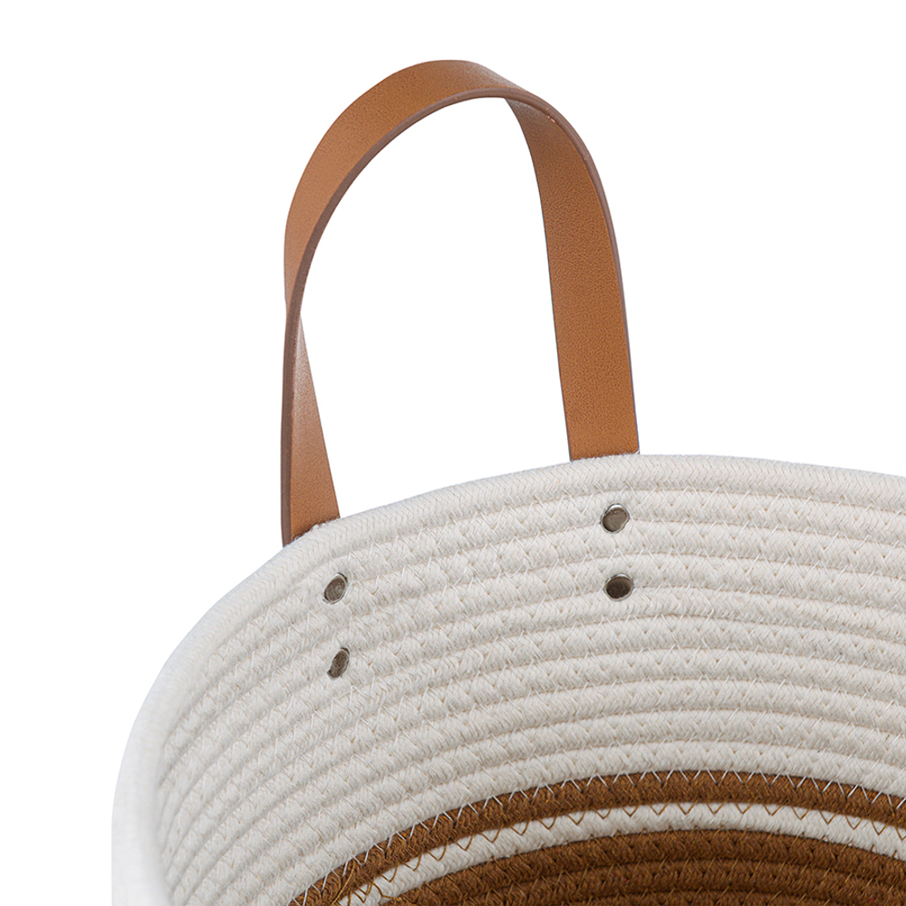 Корзина для хранения Bergenson Bjorn Moen 35х40см бежевая/горчичная