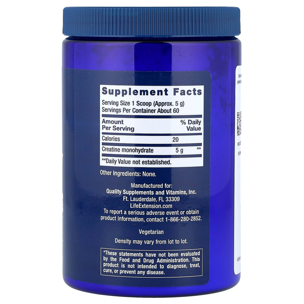 Life Extension, креатин в порошке, 300 г (0,66 фунта)
