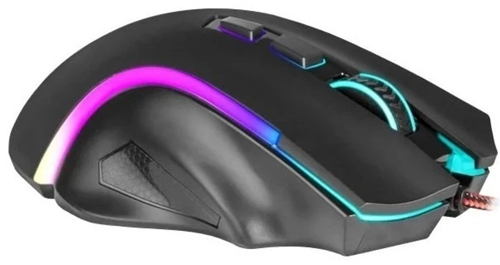МЫШЬ ПРОВОДНАЯ ИГРОВАЯ ОПТИЧЕСКАЯ REDRAGON GRIFFIN (ЧЕРНЫЙ) USB, 7 КНОПОК, 800-7200 DPI