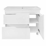 Тумба с раковиной Loranto KANTRI CS00097259 100/2Н раковина Фостер 100, белый глянец