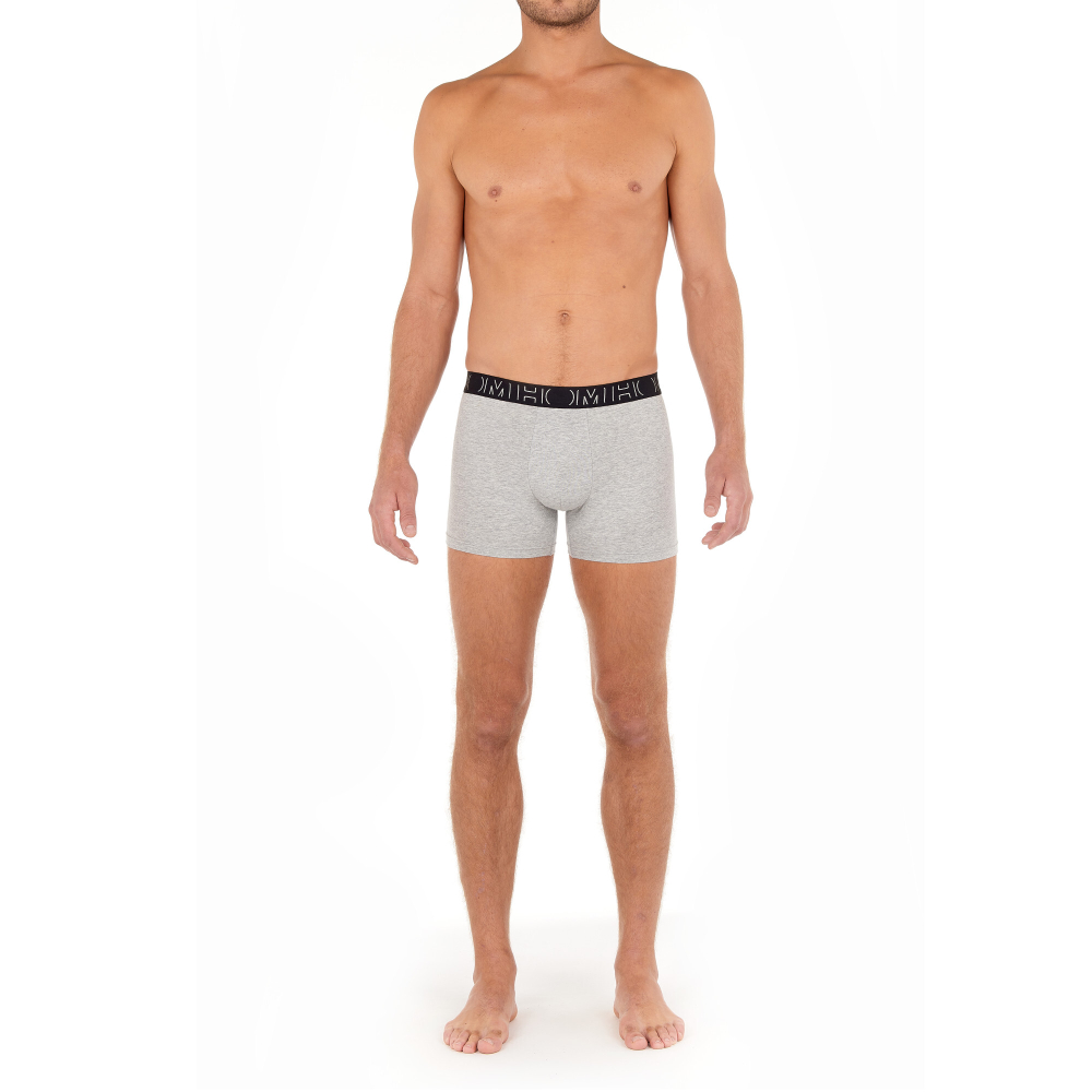 Мужские трусы боксеры набор из 3-х штук (черные,серые, темно-серые) HOM PATRICK #2 Long Boxer Briefs 3p 405769_40T017