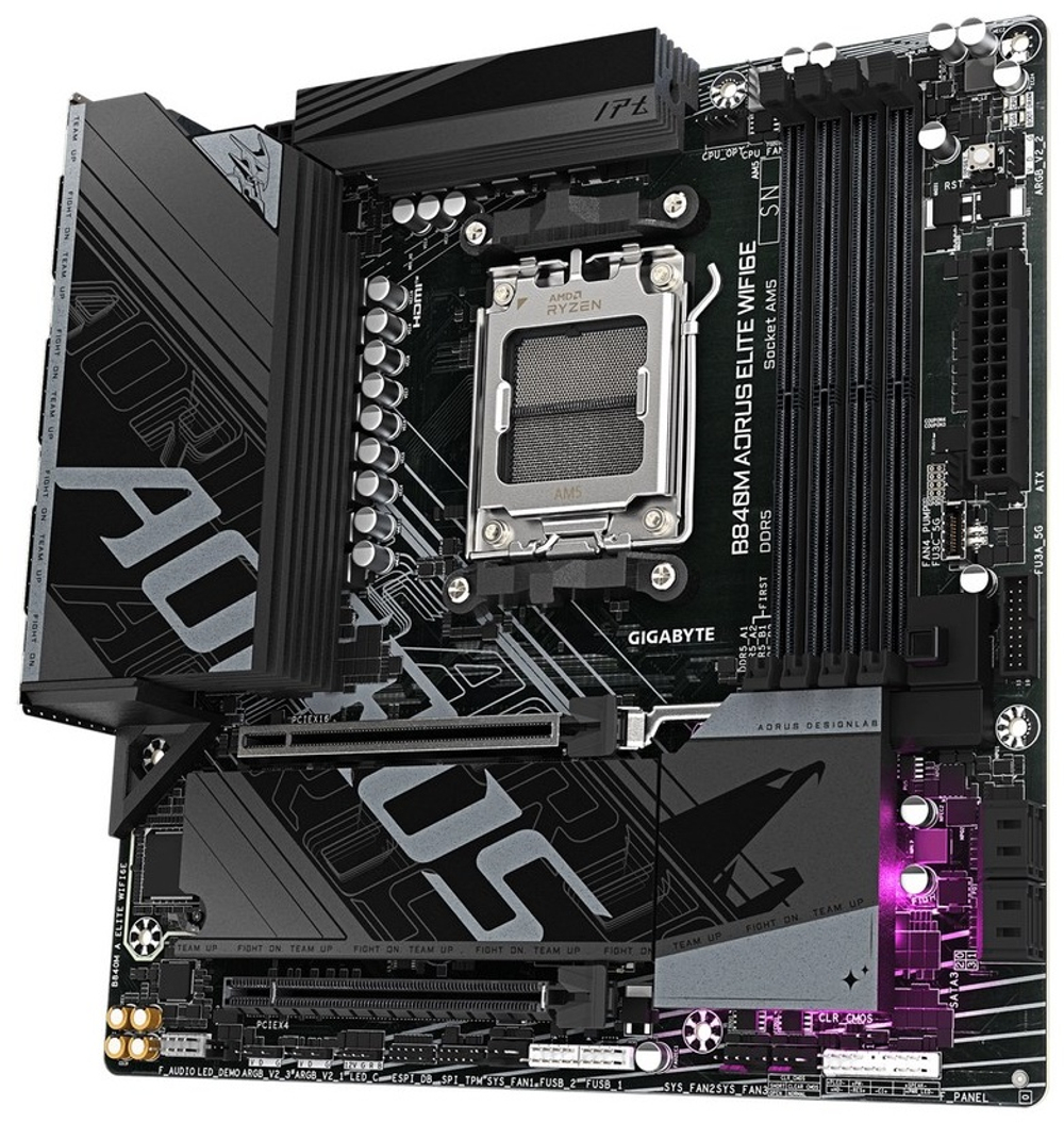 Материнская плата GIGABYTE B840M Aorus Elite WiFi6E REV.1.1 (9MB84MET6-00-G11)