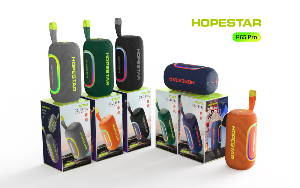 Беспроводная колонка Hopestar P65Pro (50W+6000mAh) Colorful
