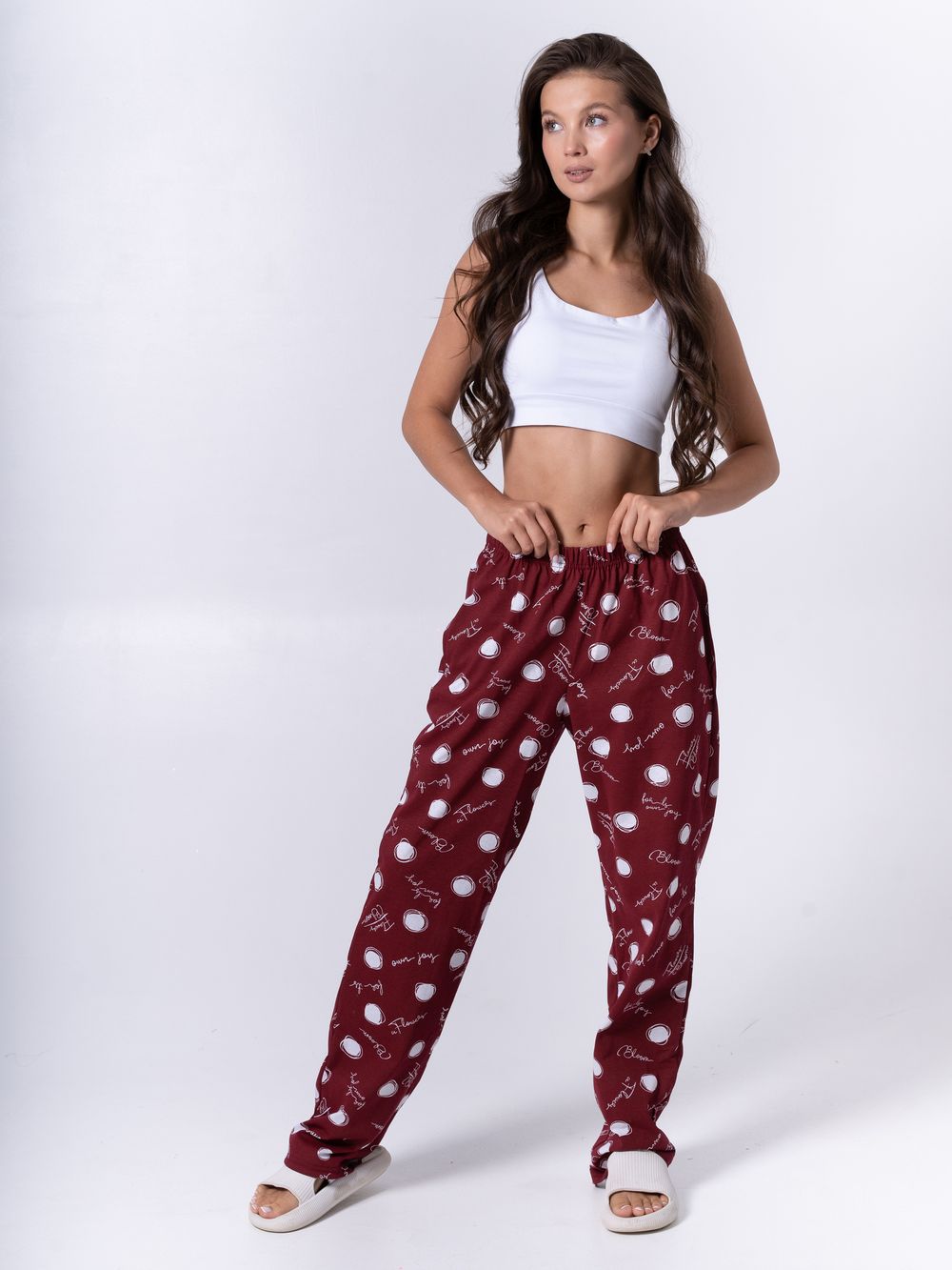 678 Брюки пижамные (100% хлопок)