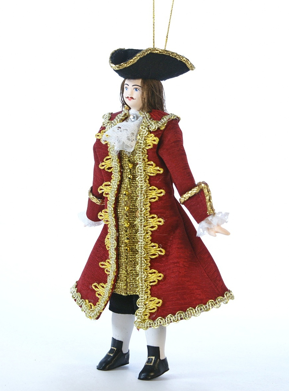 Кукла фарфоровая на елку Петр 1