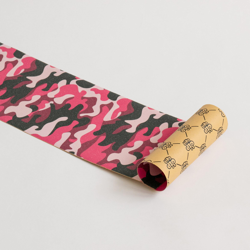 Шкурка для скейтборда Dip Grip CAMO: PINK/BLACK