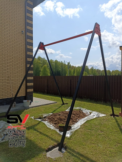 Монтаж уличных качелей Sv Sport