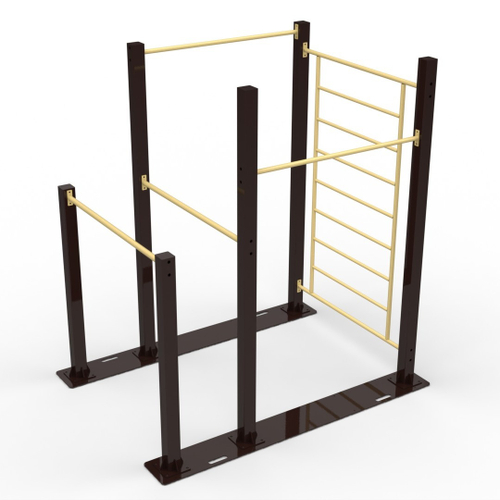 Спортивный комплекс №120, шведская стенка, брусья, турник, 2430*1810*2600 мм.