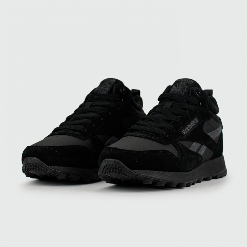 кроссовки Reebok Classic Utility Suede Total Black Winter