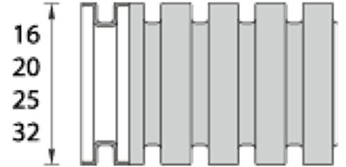 Труба гофрированная Идеал с зондом d 32 мм 25 метров