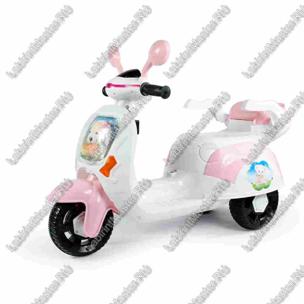 Детский электромотоцикл "Kids electric moto" розовый