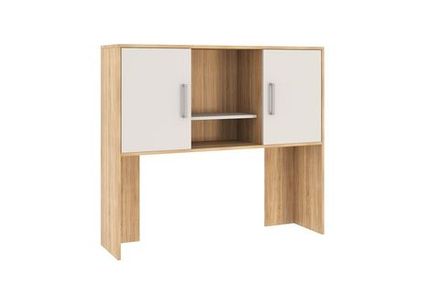 Надстройка «Лайт-2» 1200 (дуб сонома/белый), ЛДСП 16 мм, Мебельсон