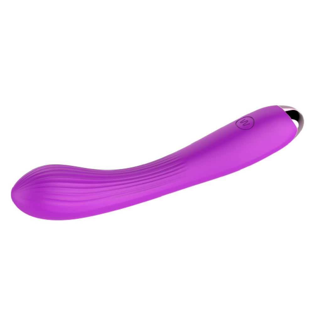 Вибромассажер для точки G силикон фиолетовый 20,5 см