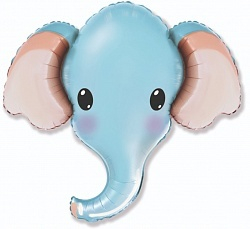 Голубая голова слоника