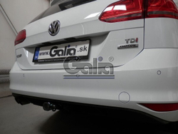 Фаркоп оцинкованный Galia V073C для Volkswagen Golf VII универсал 2WD/4WD 2013-(паспорт и сертификат в комплекте)(без электрики)