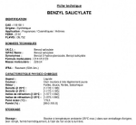 BENZYL SALICYLATE / БЕНЗИЛ САЛИЦИЛАТ CAS 118-58-1