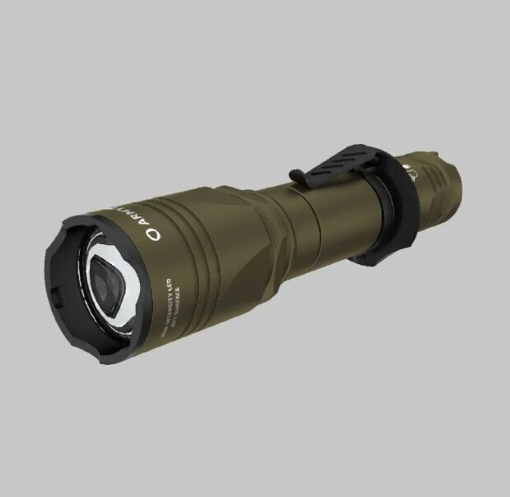 Фонарь светодиодный тактический Armytek Dobermann Pro Magnet USB Olive, 1400 лм, теплый свет, аккуму
