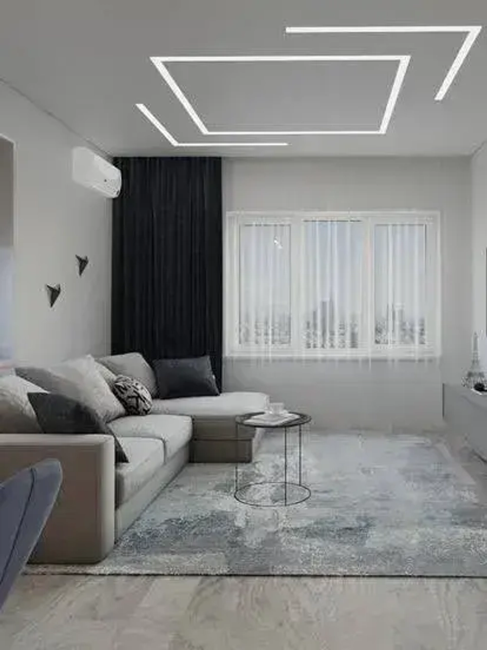 Натяжной потолок комплект 600*300, MSD Classic. Матовый, своими руками