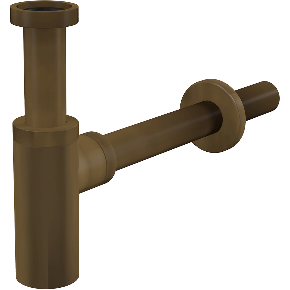 A400ANTIC Сифон для умывальника DN32 DESIGN круглый, бронза-антик