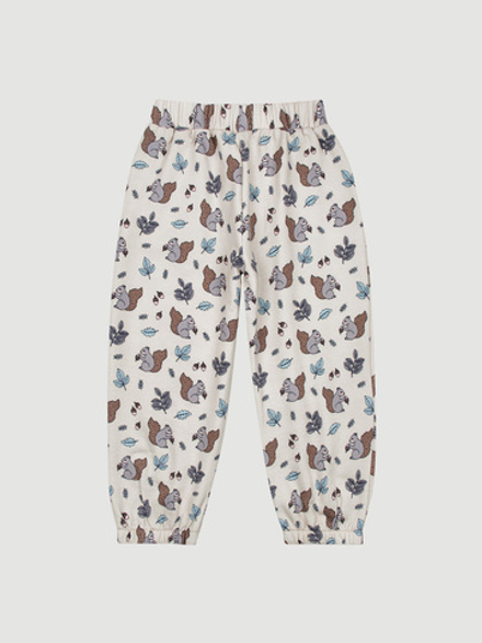 Утеплённые брюки на резинке Mjölk Белочки
