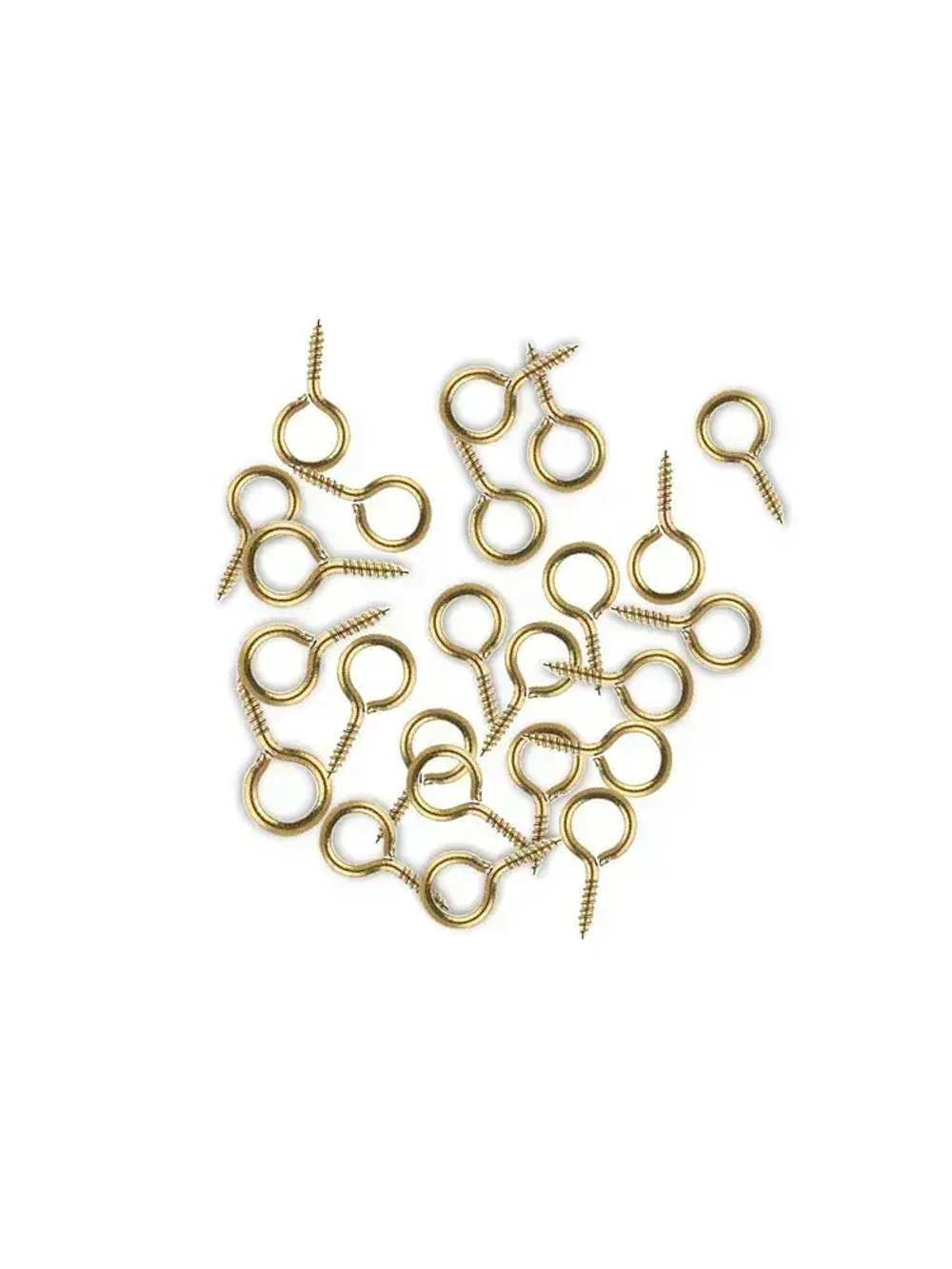 Шуруп с кольцом декоративный NA-13х6мм Цвет: Золото (50 шт) ЁЖкрепЁЖ.