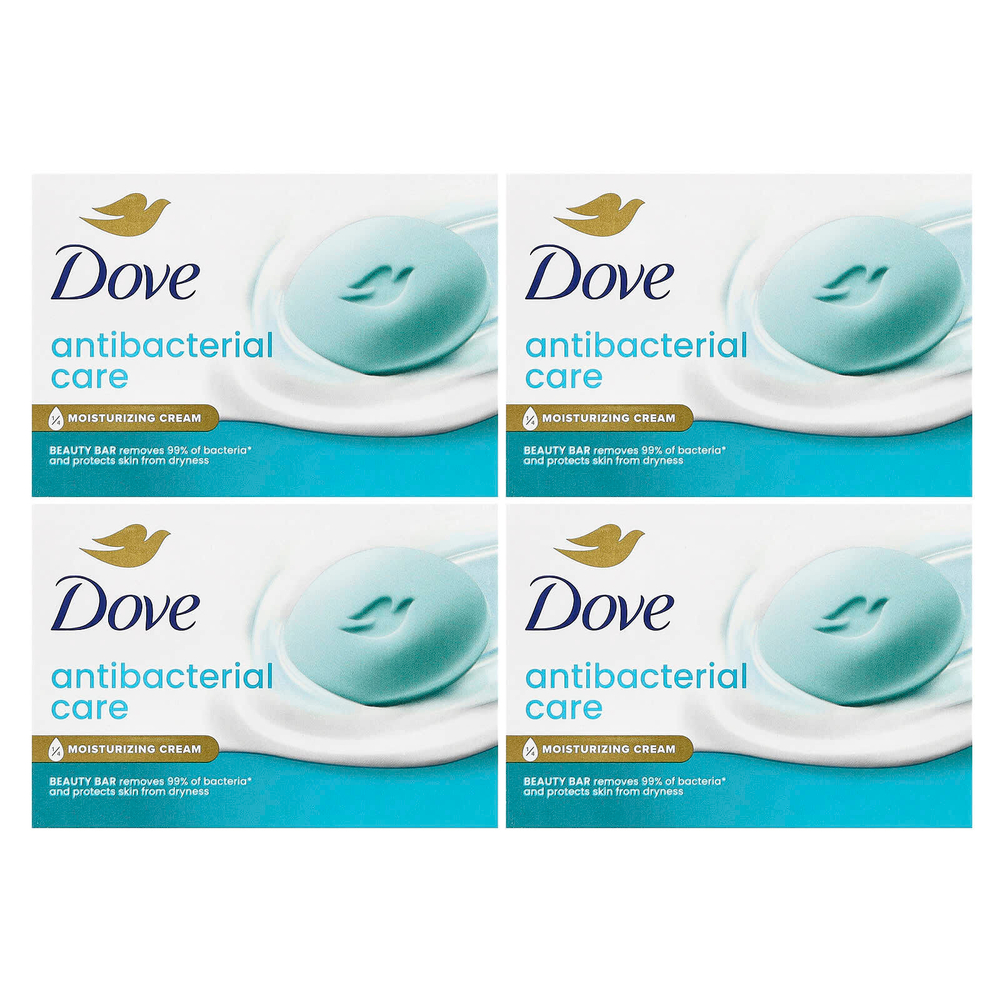 Dove, Мыло для красоты с антибактериальным эффектом, 4 шт., По 106 г (3,75 унции)
