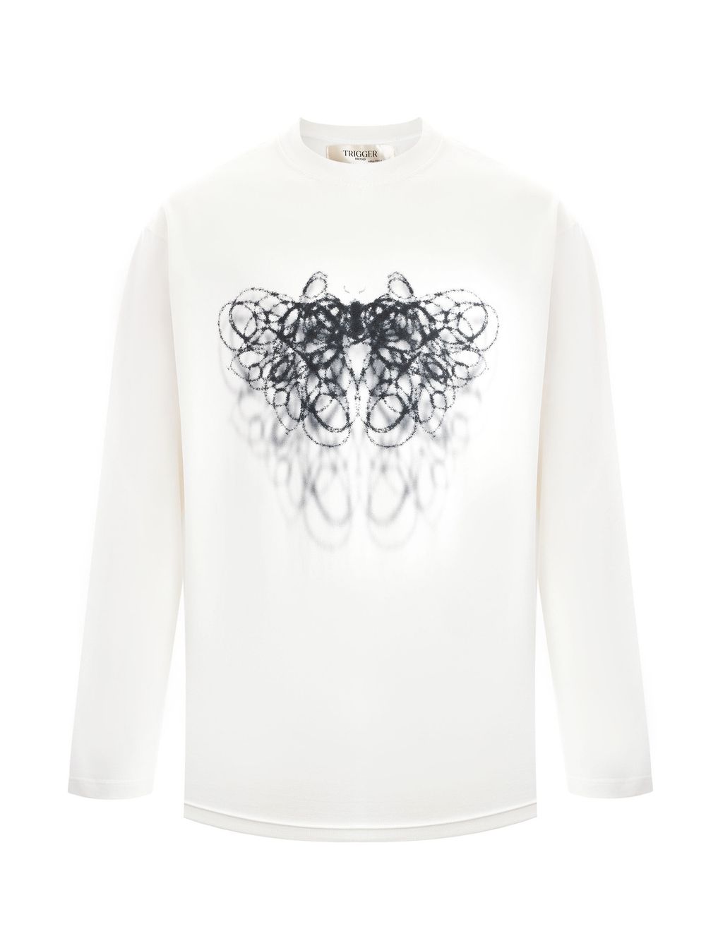 Лонгслив Denis Detalov Butterfly белый