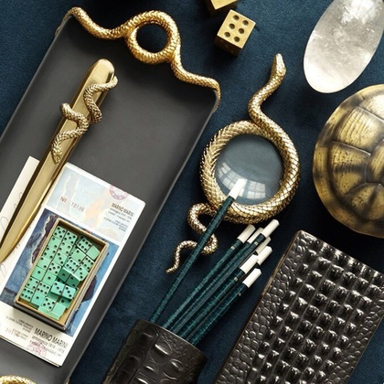 Нож для писем Питон золото, 19 см L'objet