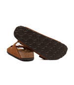 Кожаные шлепанцы arizona sfb vl mink Birkenstock - янтарный(1009527)