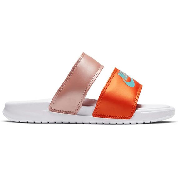 Nike Benassi Duo Ultra 'White Orange Pink'