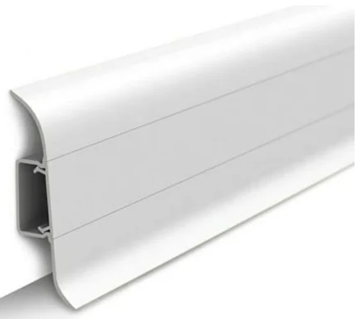 Плинтус ПВХ 55мм*2,2м Белый