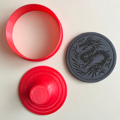 Штамп с вырубкой "Дракон №3"