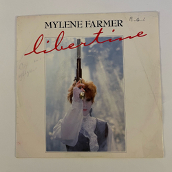 Винтажная виниловая пластинка LP Mylene Farmer Libertine (Франция 1986) 7 дюймов, маленькая пластинка