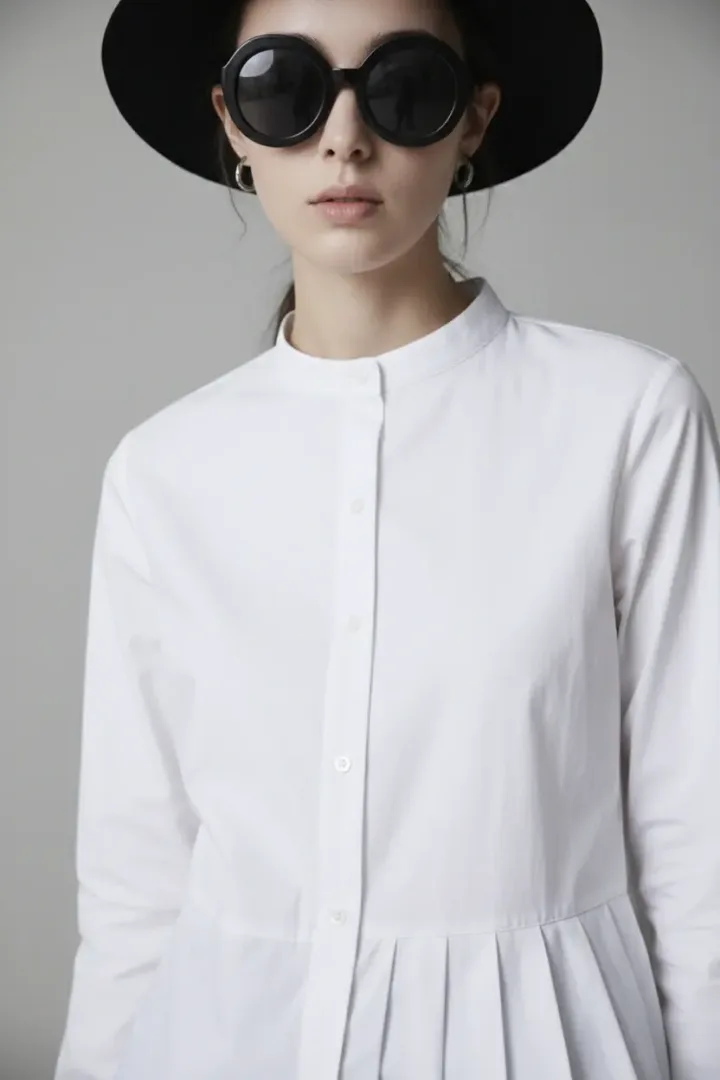 Женская плиссированная рубашка «SIMPLE»