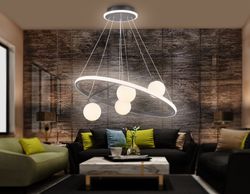 Ambrella Подвесной светодиодный светильник со сменной лампой и с пультом управления LineTech FL66323