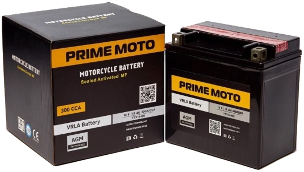 PRIME MOTO YTX7A-BS аккумулятор