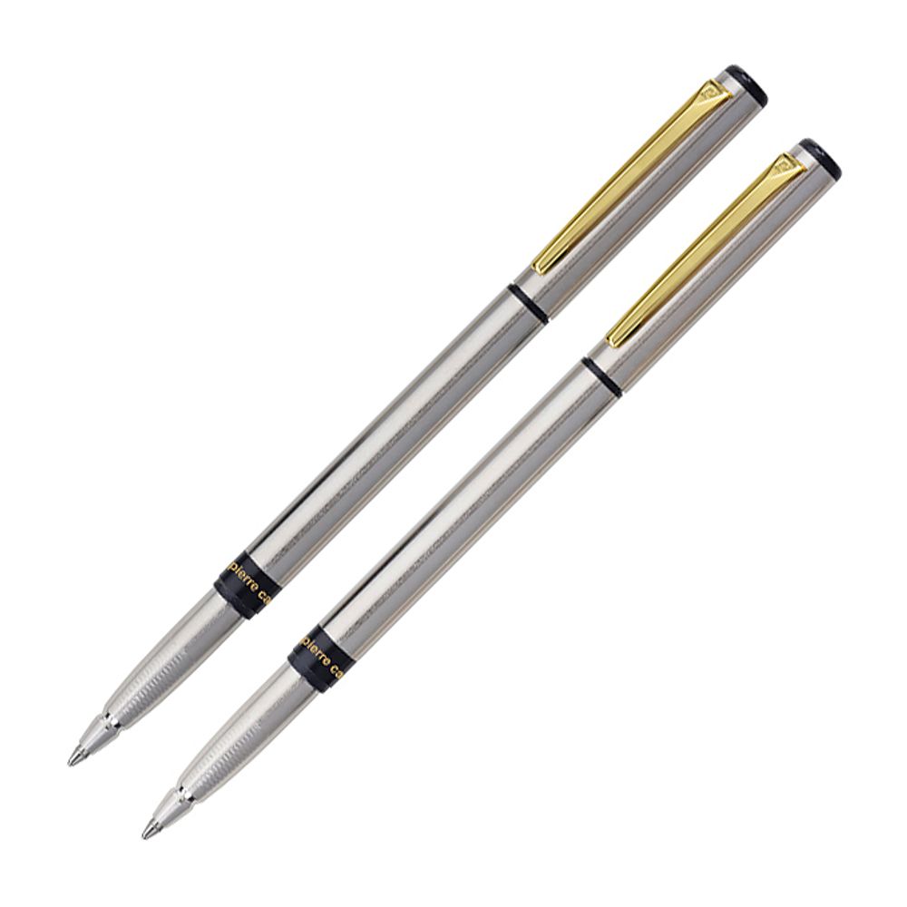 Набор подарочный Pierre Cardin Pen&amp;Pen - Silver, ручка шариковая + ручка роллер