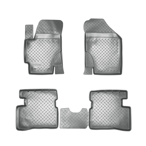Ковры в салон Norplast/Unidec для Kia Rio в кузове DE (2005-2010)Полиуретан, арт.NPL-Po-43-30-G
