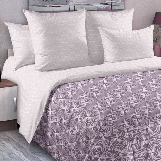 Комплект постельного белья с простыней на резинке Прометей перкаль