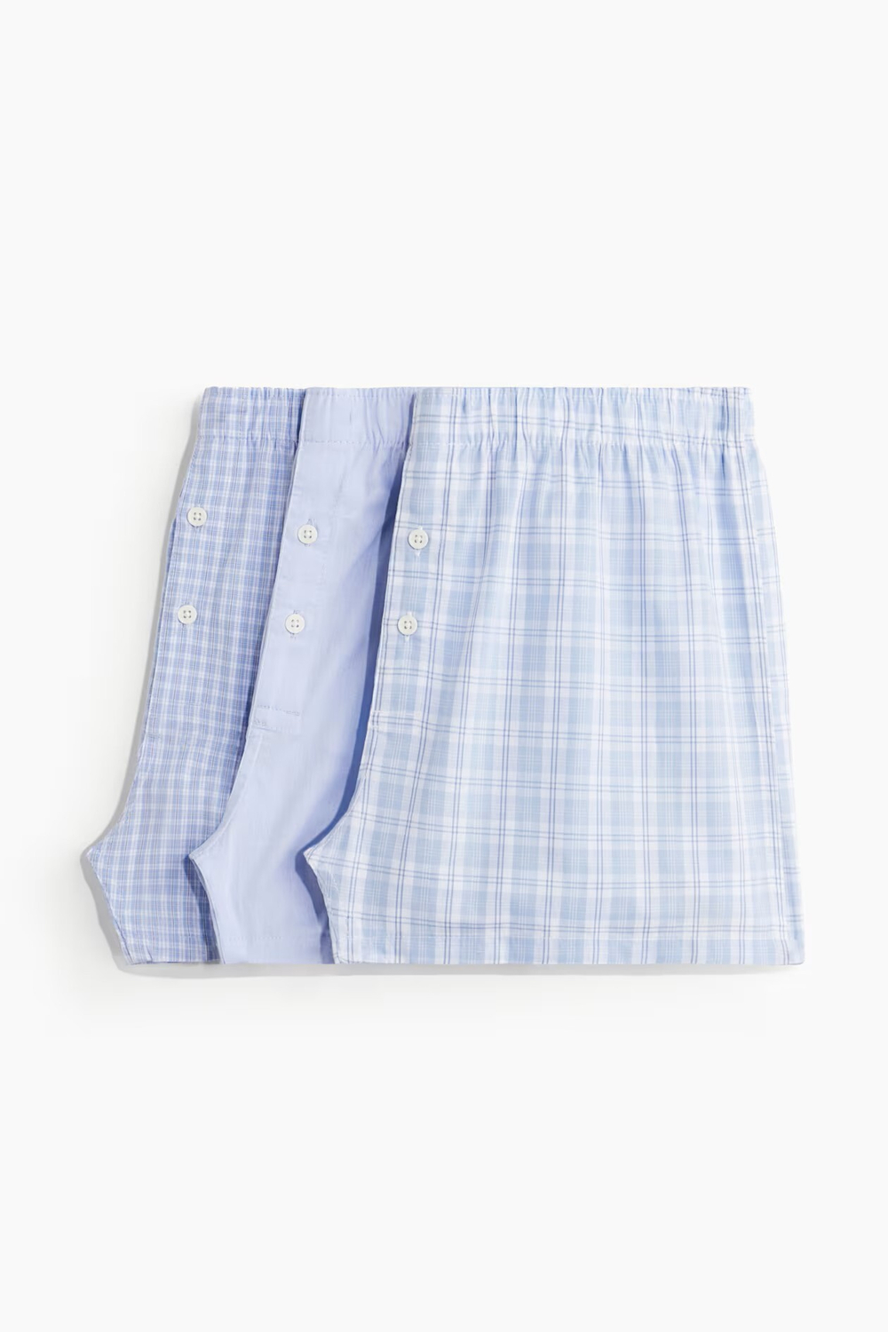 H&M Набор трусов-боксеров ( 3 шт.), светло-голубой