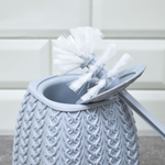 Ерш для туалета с подставкой "Plast Team Melange", серый шторм