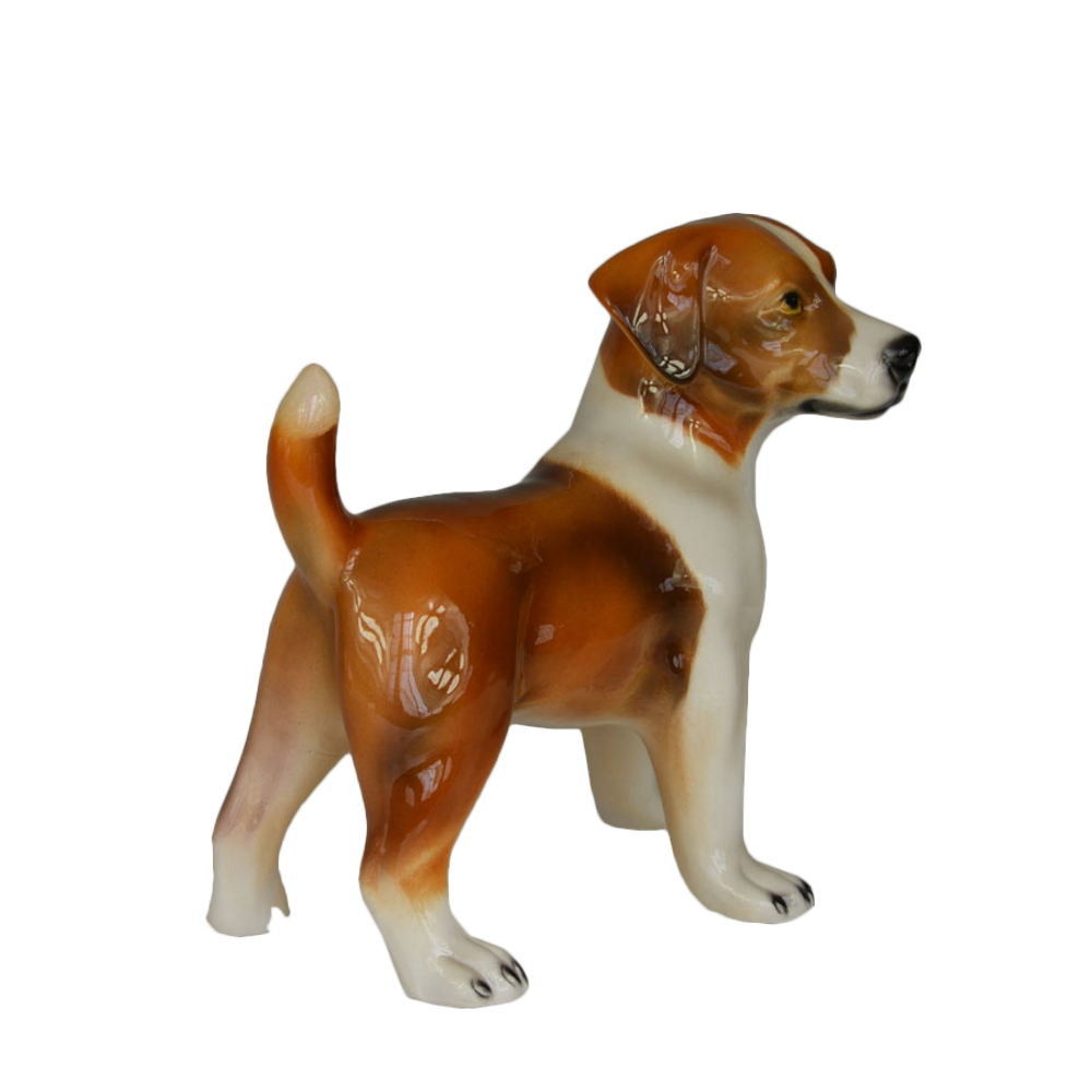 Boxer Статуэтка собаки породы Джек Рассел бело-рыжий