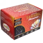 Гирлянда для улицы ЗАНАВЕС «Мерцание» ш2* в3,0 м 480 ламп LED, прозрач.пров,1 реж.,IP-54, Мультицвет, белый мерцает (возможность соединения)