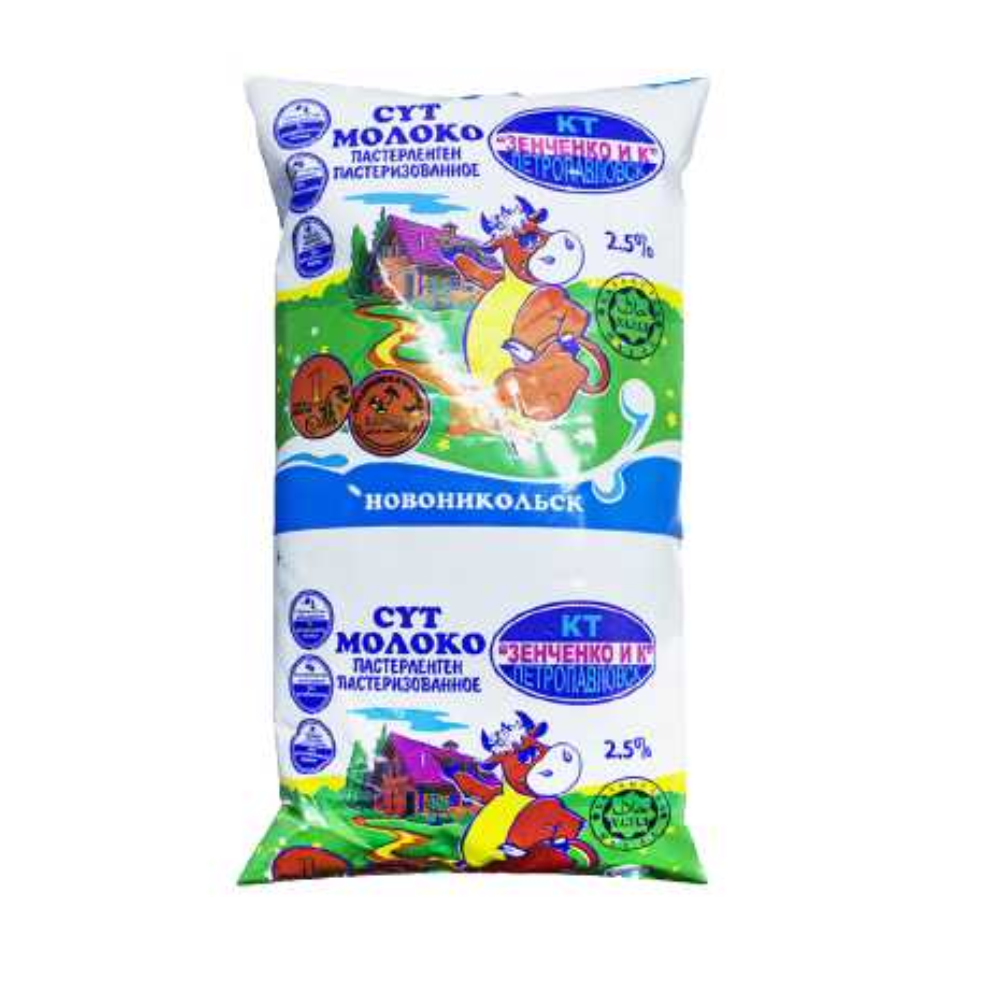 Молоко Зенченко 2,5% 1 л