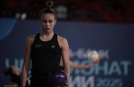 Катя Сазонова на опробовании Чемпионат России
