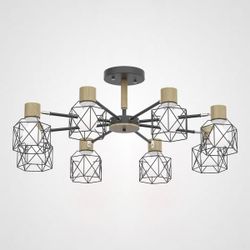 Потолочная Люстра Corf B3 Black 8 Lamps By Imperiumloft