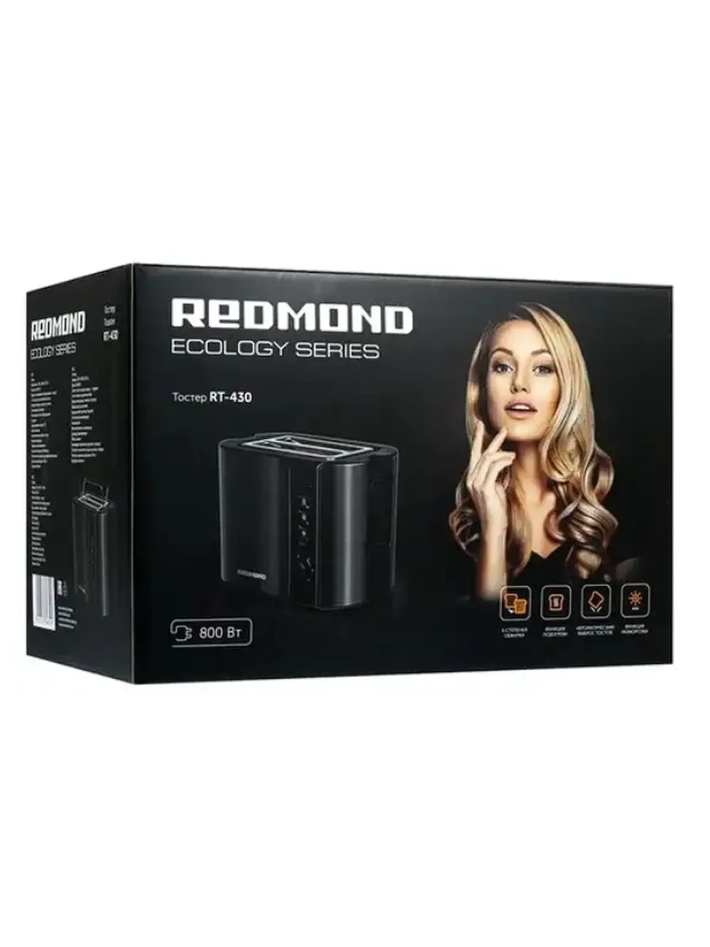 Тостер RT-430 - 2 тоста, подогрев, размораживание