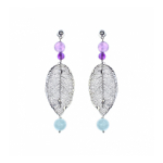 Серьги Ester Bijoux Лист F609-S BW