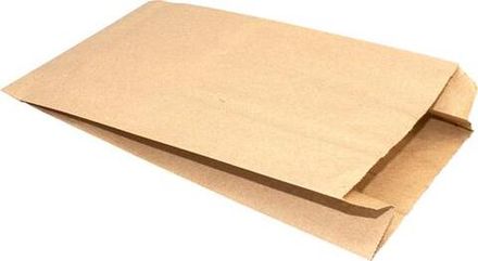 Пакеты бумажные с плоским дном 14х6х25см 40г/м2 крафт (1/1800шт)